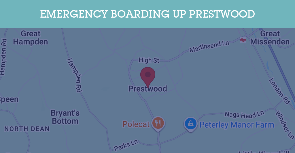 Emergency Boarding Up Services in Prestwood - HP16